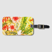 Étiquette À Bagage Balise de bagage pour hibiscus hawaïen (Devant Horizontal)