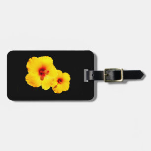 Étiquette À Bagage Balise de bagage pour Hibiscus jaune