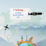 Étiquette À Bagage Balise de bagage pour hommes drôle personnalisée<br><div class="desc">La vie peut être si sérieuse parfois, pourquoi ne pas s'amuser un peu ? Cassez le tambour d'un voyage à l'aéroport avec cette étiquette de bagage personnalisée et amusante pour les hommes. L'arrière - plan est blanc des deux côtés. Le texte est coloré et est facilement customisé avec vos propres...</div>