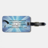 Étiquette À Bagage Balise de bagage pour la conception de parachutism (Dos horizontal)