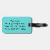 Étiquette À Bagage Balise de bagage pour les étoiles atomique ionique (Dos horizontal)