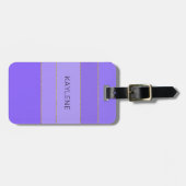 Étiquette À Bagage Balise de bagage pour lunettes violet de coupe d'o (Devant horizontal)