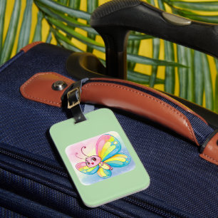 Étiquette À Bagage Balise de bagage pour papillon arc-en-ciel