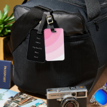 Balise de bagage pour persiennes roses personnalis