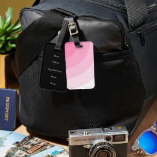 Étiquette À Bagage Balise de bagage pour persiennes roses personnalis