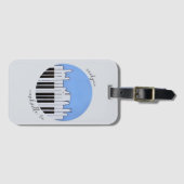 Étiquette À Bagage Balise de bagage pour piano de Nashville Skyline (Devant Horizontal)