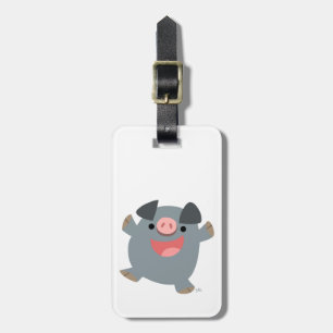 Étiquette À Bagage Balise de bagage pour porc rebondissant en caricat
