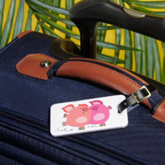 Étiquette À Bagage Balise de bagage pour roulettes de dessin mignonne