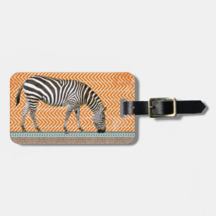 Étiquette À Bagage Balise de bagage pour tribu africaine Zebra