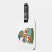 Étiquette À Bagage Balise de bagage pour vaches Highland Floating Car (Dos Vertical)