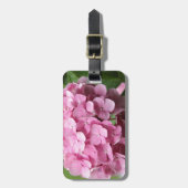 Étiquette À Bagage Balise de bagage rose Hortensia (Devant Vertical)