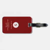 Étiquette À Bagage Balise de bagage rouge pour un golfeur (Dos horizontal)