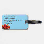 Étiquette À Bagage Balise de bagage rustique du jardinier de panier d (Dos horizontal)