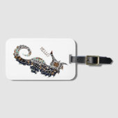 Étiquette À Bagage Balise de bagage SeaHorse (Devant Horizontal)
