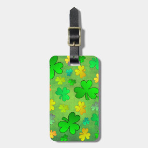 Étiquette À Bagage Balise de bagage shamrock