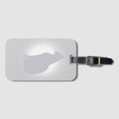 Étiquette À Bagage Balise de bagage Silhouette Chat élégant (Devant Horizontal)