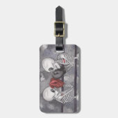 Étiquette À Bagage Balise de bagage Skeletons personnalisés Boxing Pe (Devant Vertical)