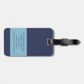 Étiquette À Bagage Balise de bagage spatial - Personnaliser (Dos horizontal)