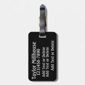 Étiquette À Bagage Balise de bagage sportif - SRF (Dos Vertical)