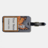 Étiquette À Bagage Balise de bagage Squelette Jour de l'ID sac mort (Dos horizontal)