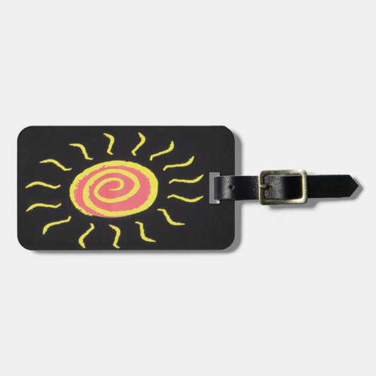 Étiquette À Bagage Balise de bagage Sun (Devant horizontal)