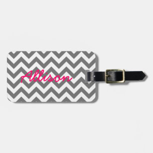 Étiquette À Bagage Balise de bagage tendance Chevron
