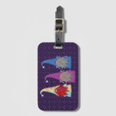 Étiquette À Bagage Balise de bagage trio Gnomes (Devant Vertical)