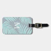 Étiquette À Bagage Balise de bagage Tropical Pastel ⎢ Monogram (Devant horizontal)