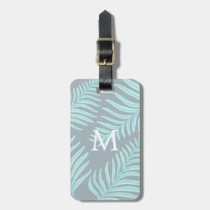 Étiquette À Bagage Balise de bagage Tropical Pastel ⎢ Monogram