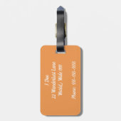 Étiquette À Bagage Balise de bagage Vamonos (Dos Vertical)