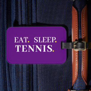 Étiquette À Bagage Balise de bagage violet de tennis de veille