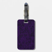 Étiquette À Bagage Balise de bagage violette "Scratch" (Dos Vertical)