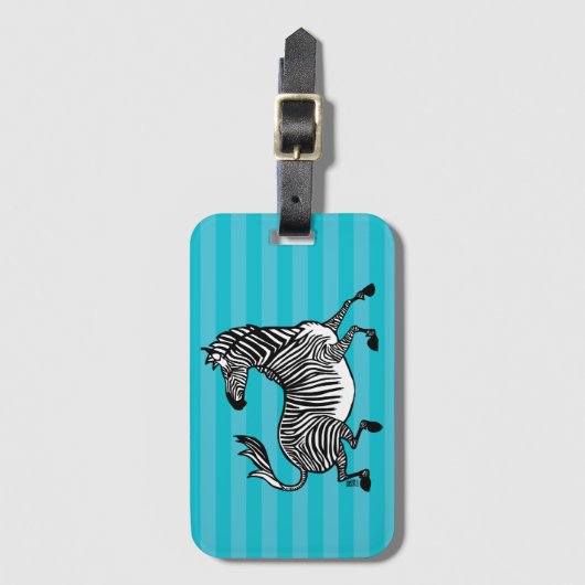 Étiquette À Bagage Balise de bagage Zebra 4 (Devant Vertical)