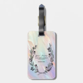Étiquette À Bagage Balise de bagages à fleurs minimale (Dos Vertical)