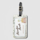 Étiquette À Bagage Balise de bagages Aventure personnalisée (Devant Vertical)