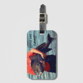 Étiquette À Bagage Balise de bagages Big Fish - "Tenez mes appels" (Devant Vertical)