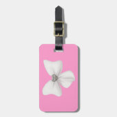 Étiquette À Bagage Balise de bagages blanc personnalisé (Devant Vertical)