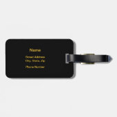 Étiquette À Bagage Balise de bagages Burning Hockey Sticks (Dos horizontal)