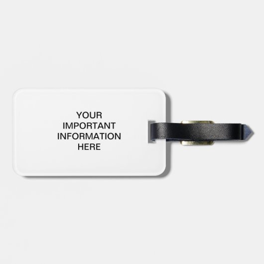 ÉTIQUETTE À BAGAGE **BALISE DE BAGAGES CLASSIQUE** (Dos horizontal)