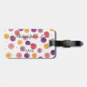 Étiquette À Bagage Balise de bagages Coeurs d'aquarelle irky (Dos horizontal)