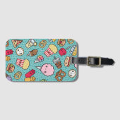 Étiquette À Bagage Balise de bagages Cute Junk Food (Devant Horizontal)