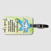 Étiquette À Bagage Balise de bagages d'appréciation du professionnel (Devant Horizontal)