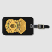 ÉTIQUETTE À BAGAGE BALISE DE BAGAGES DE L'AGENT DE RÉCUPÉRATION FUGIT (Devant Horizontal)