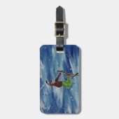 Étiquette À Bagage Balise de bagages de ski personnalisable (Devant Vertical)