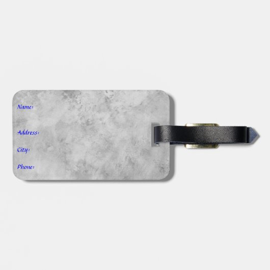 ÉTIQUETTE À BAGAGE BALISE DE BAGAGES DE TEMPLE (Dos horizontal)