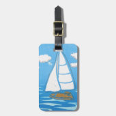 Étiquette À Bagage Balise de bagages de voilier (Devant Vertical)