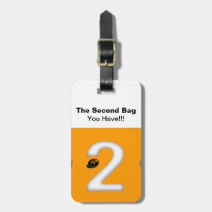 Étiquette À Bagage Balise de bagages de voyage de monogramme personna