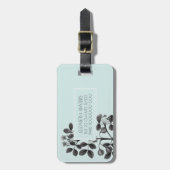 ÉTIQUETTE À BAGAGE BALISE DE BAGAGES DE VOYAGE PLANTE FLEURS (Devant Vertical)