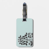 ÉTIQUETTE À BAGAGE BALISE DE BAGAGES DE VOYAGE PLANTE FLEURS (Dos Vertical)