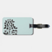 ÉTIQUETTE À BAGAGE BALISE DE BAGAGES DE VOYAGE PLANTE FLEURS (Dos horizontal)